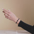 Joan of Arc | .925 Sterling Silver | Obsidian Firefly Glass x Black Freshwater Pearl Cross Bracelet
